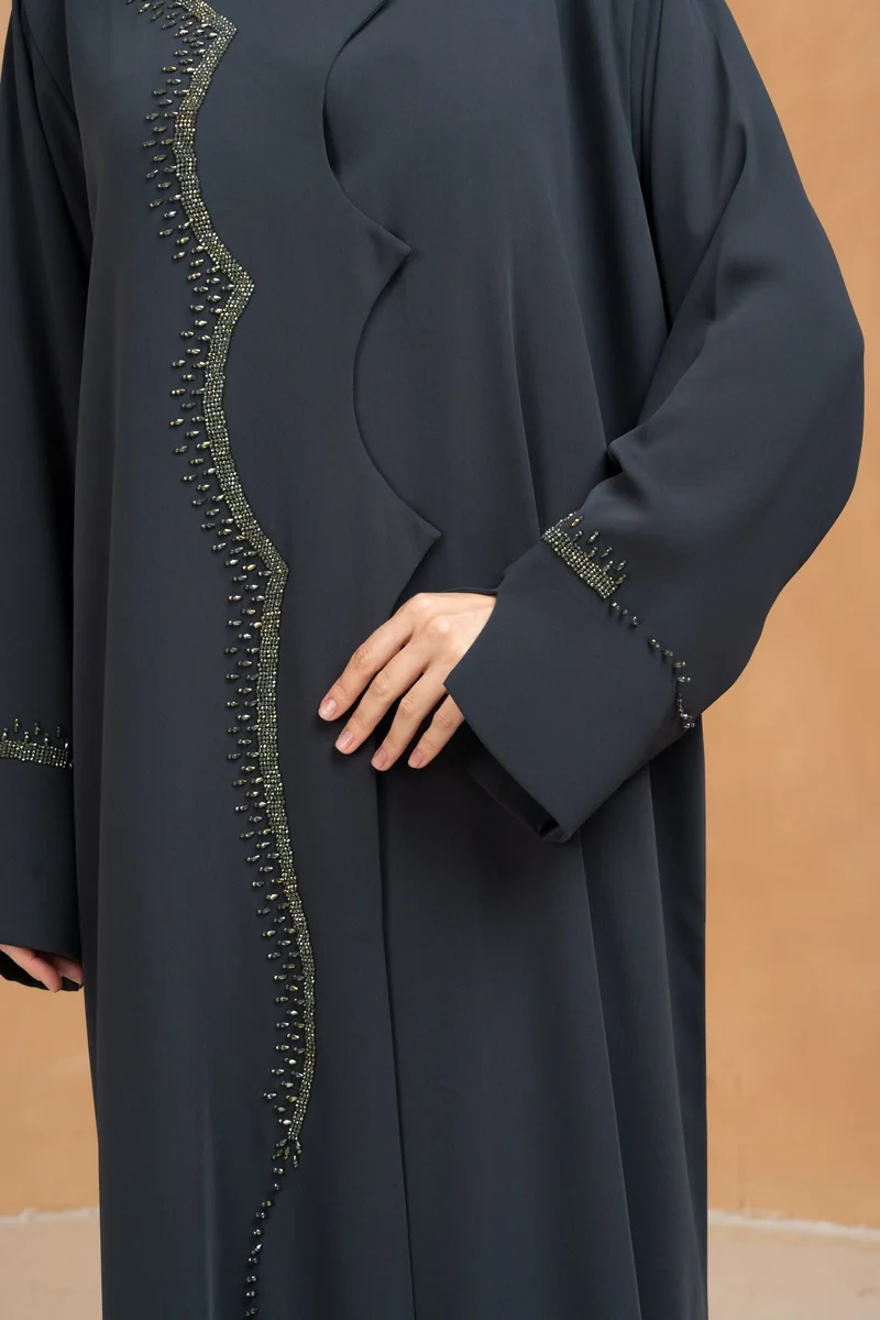 Meem by Mariyah  Front open abaya with sheila for Women | Best Price UAE